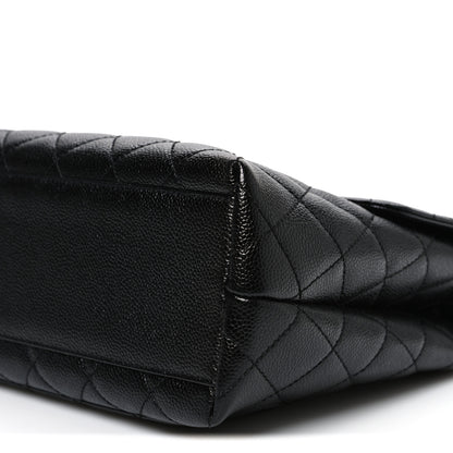Chanel Caviar Quilted Jumbo Kelly Flap Black 10 of 10