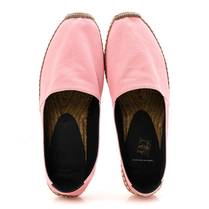 Saint Laurent Canvas Elba Light Logo Embroidered Espadrilles 41 Pink 2 of 10