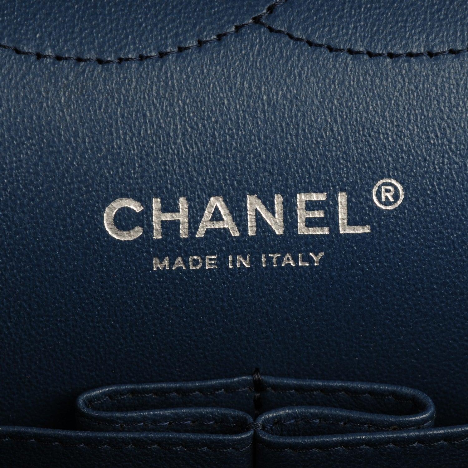 Chanel Lambskin Quilted Jumbo Double Flap Blue 7 of 8