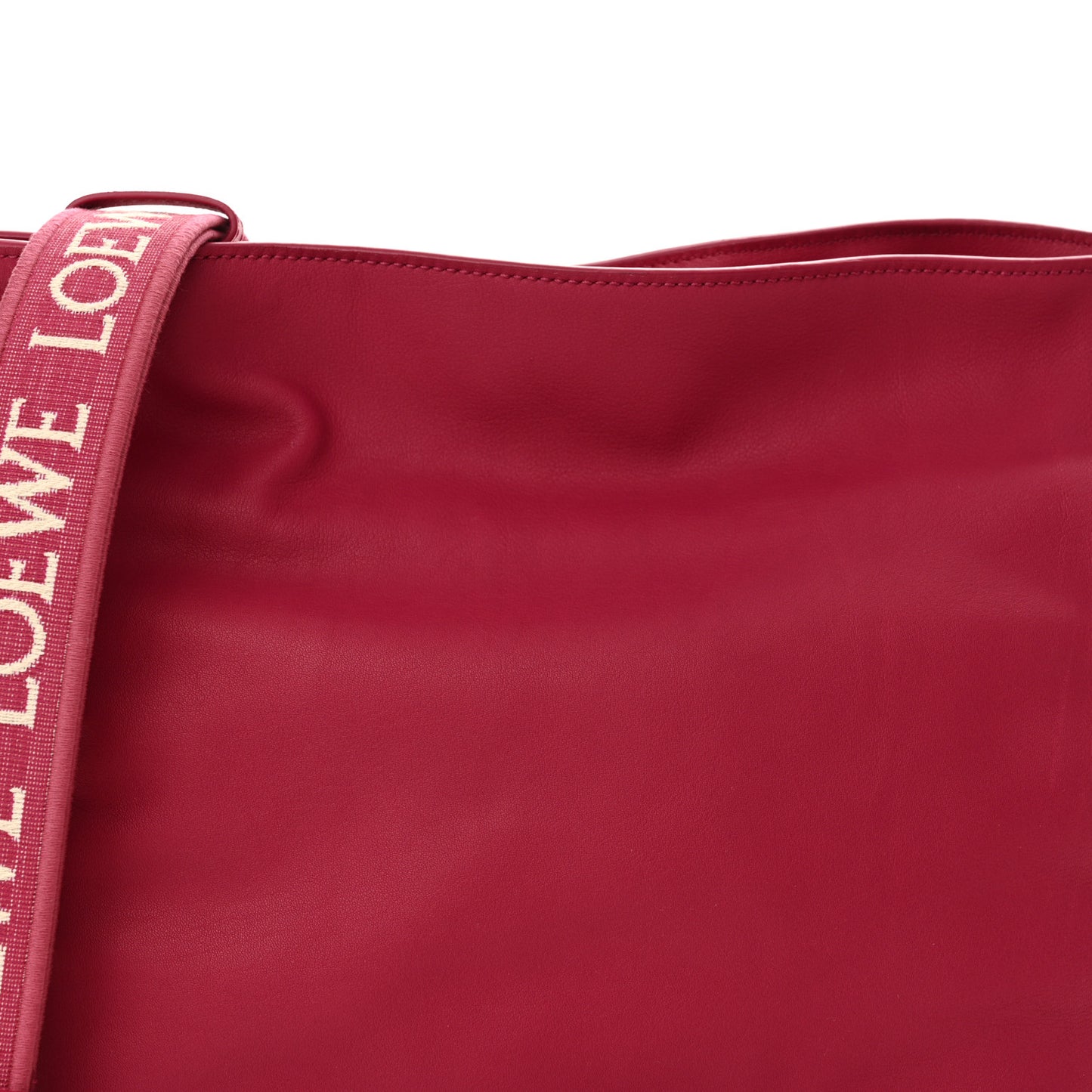 Satin Calfskin Monochrome Flamenco Knot Clutch Ruby Red Glaze