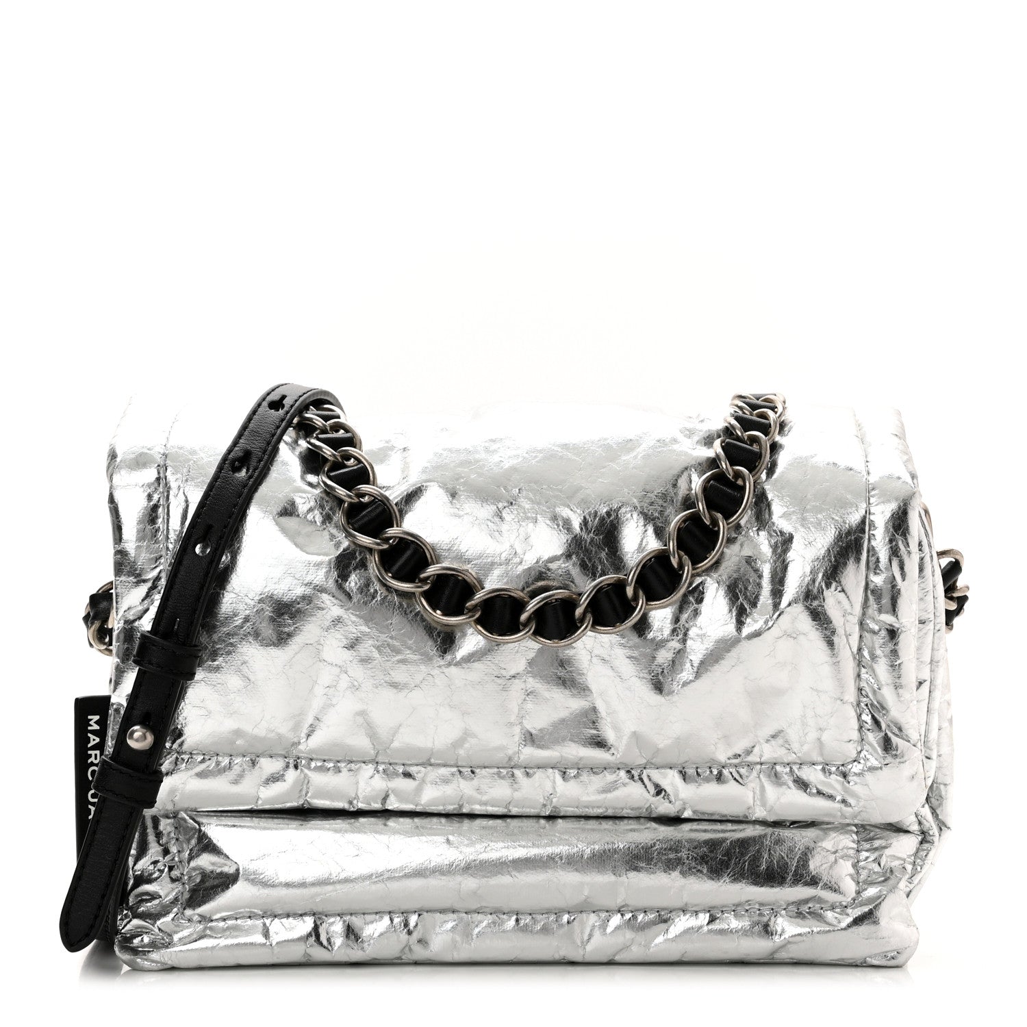 Marc Jacobs Metallic Lambskin The Pillow Bag Silver 1 of 11