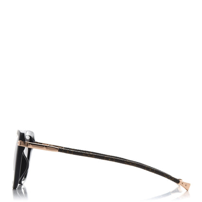 Louis Vuitton Monogram Acetate Charlotte Sunglasses Z0781E Black 3 of 9