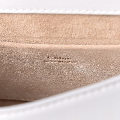 Chloe Calfskin Suede Lizard Embossed Small Nile Bracelet Bag Light Cloud 6 of 9