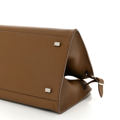 The Row Matte Grained Calfskin Soft Margaux 12 Taupe 9 of 9