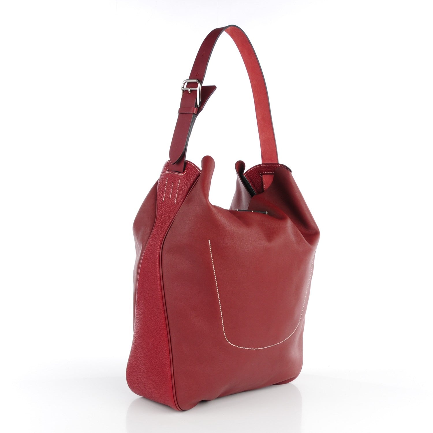 Hermes Swift Taurillon Clemence Virevolte PM Rouge H 4 of 10