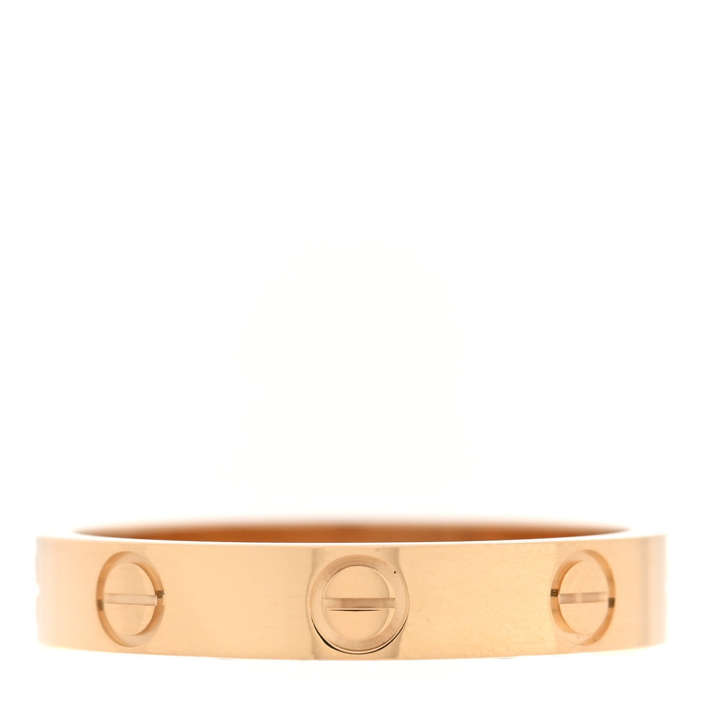18K Yellow Gold 3.5mm LOVE Wedding Band Ring 55/7.25