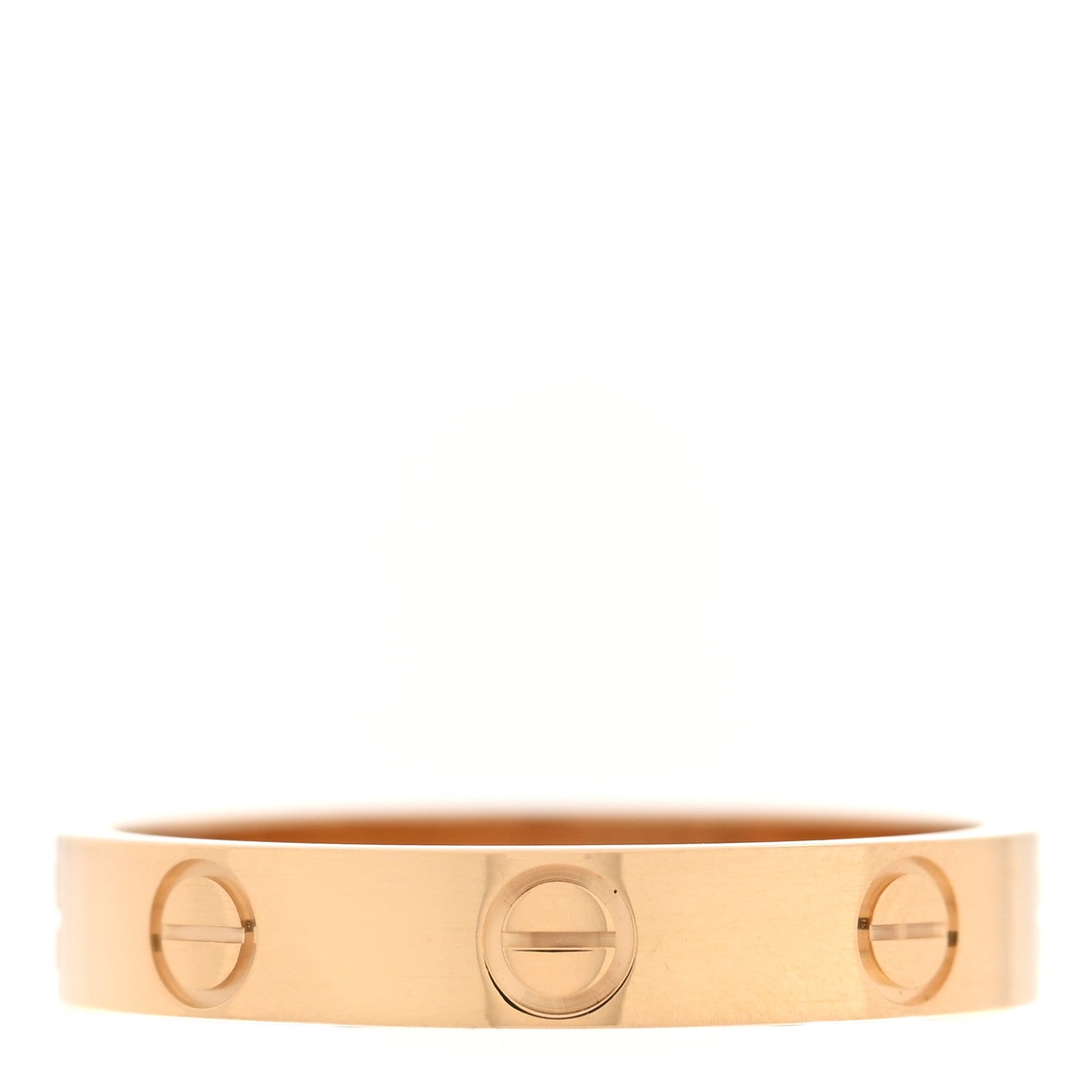 Cartier 18K Yellow Gold 3.5mm LOVE Wedding Band Ring 55/7.25 4 of 5