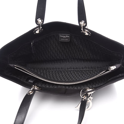 Christian Dior Nylon Cannage Tote Black 5 of 13