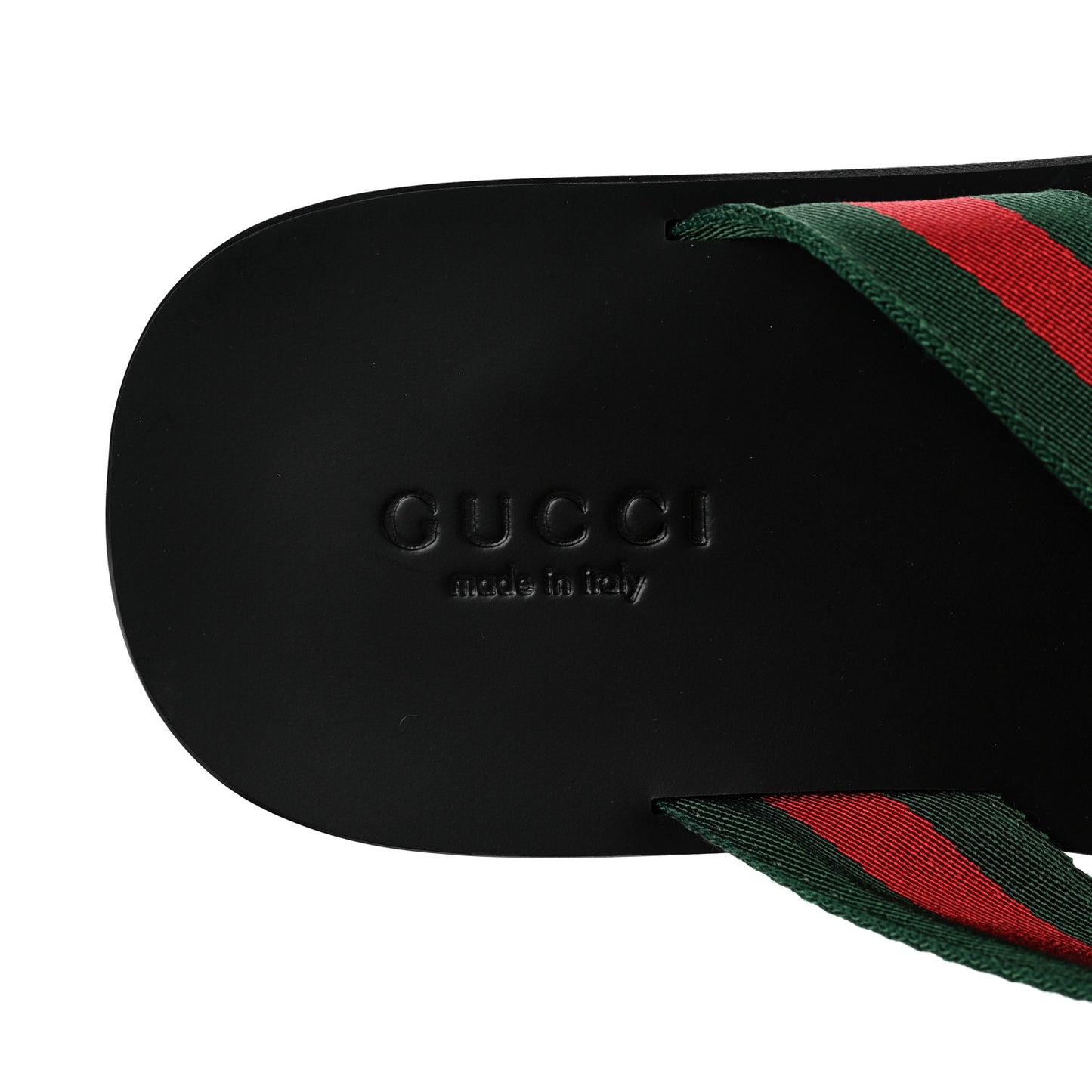Nylon Calfskin Web Mens Thong Sandals 10.5 Green Red Black