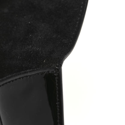 Saint Laurent Patent Cassandre Tassel Clutch Black 6 of 7