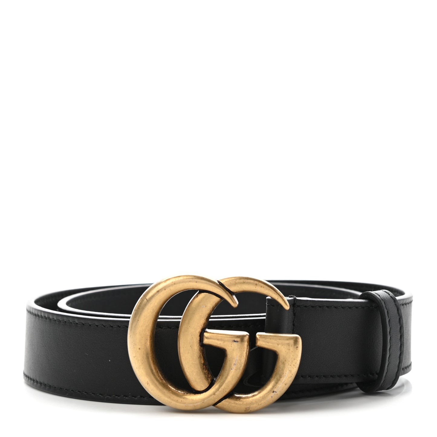 Calfskin Double G 30mm Belt 80 32 Black