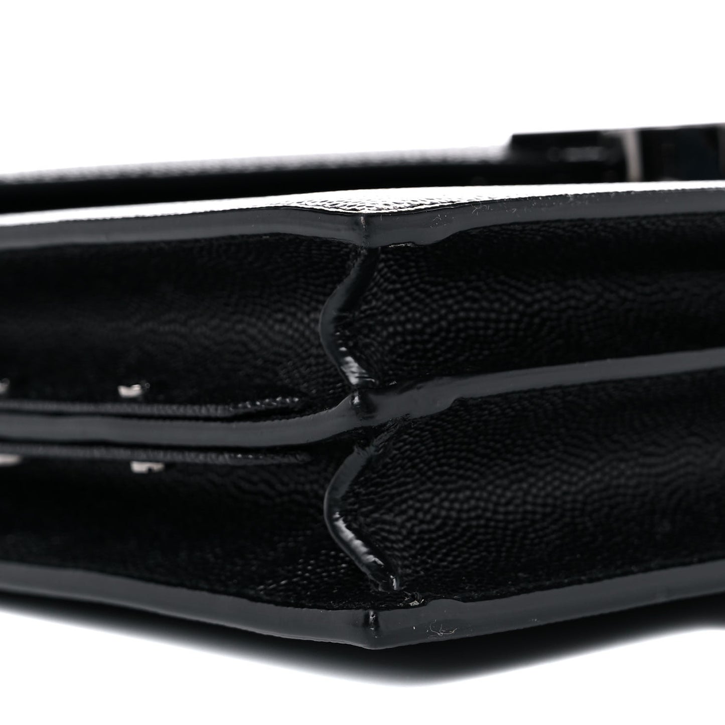 Grain De Poudre Monogram Cassandra Clasp Bag Black
