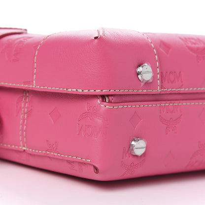 MCM Calfskin Ottomar Monogram Small Berlin Crossbody Sugar Pink 6 of 8