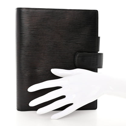 Louis Vuitton Epi Large Ring Agenda Black 2 of 8