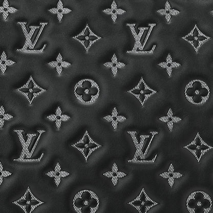 Louis Vuitton Lambskin Embossed Monogram Coussin MM Black Gray 7 of 9