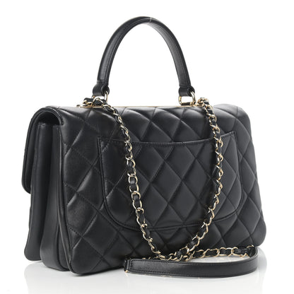 Chanel Lambskin Quilted Medium Trendy CC Flap Dual Handle Bag Black 3 of 16