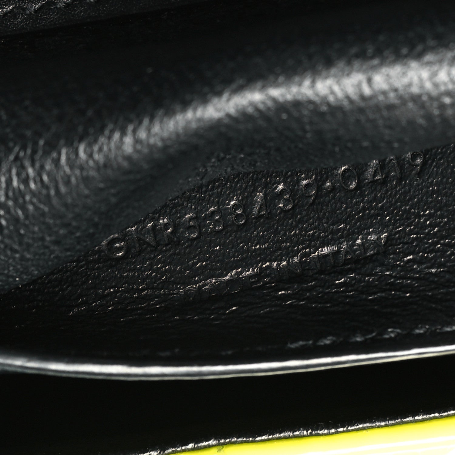 Saint Laurent Patent Matelasse Monogram Small Vicky Chain Bag Neon Yellow 7 of 12