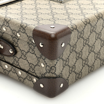 Gucci GG Supreme Monogram Globe-Trotter Beauty Case Brown 7 of 9