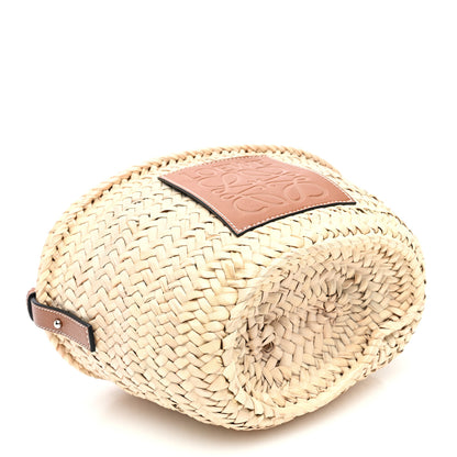 Loewe Raffia Drawstring Basket Tote Bag Natural Tan 4 of 9