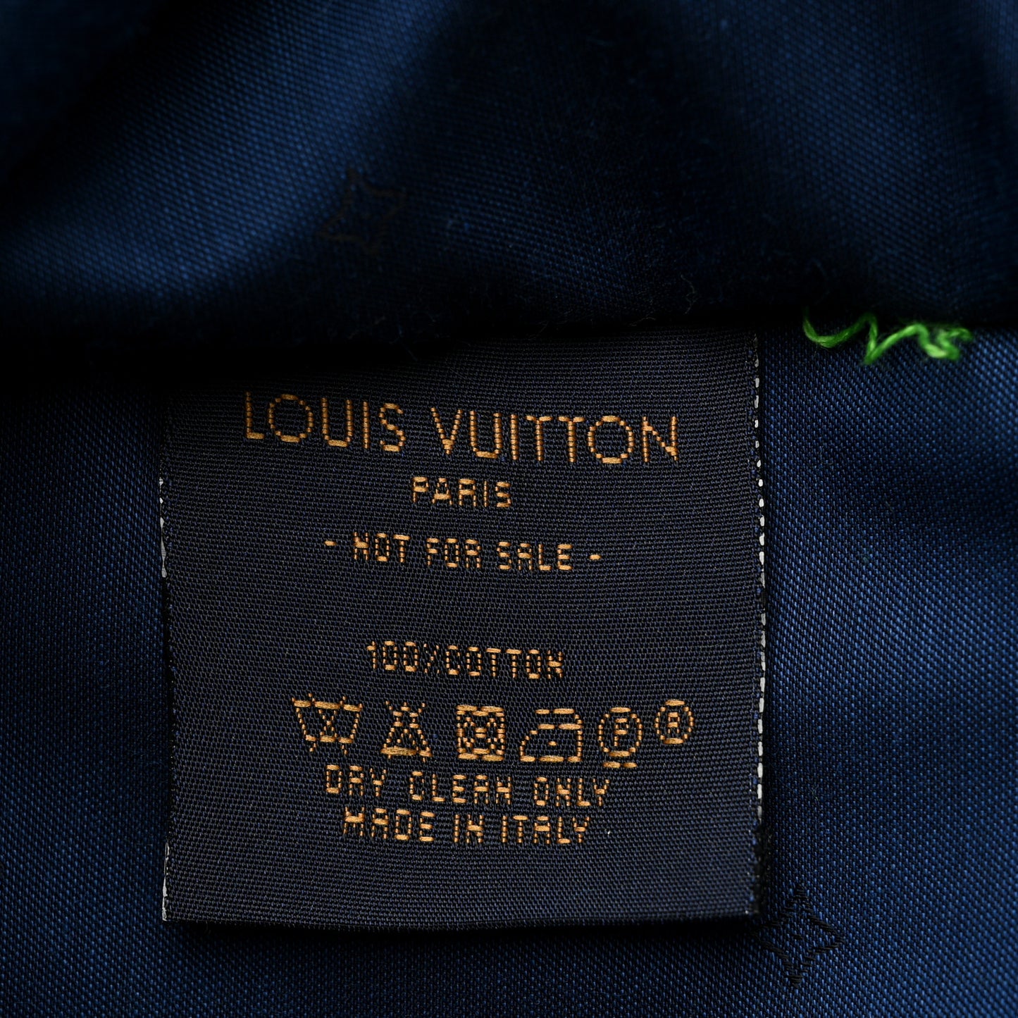 Cotton Monogram Beach Towel Blue