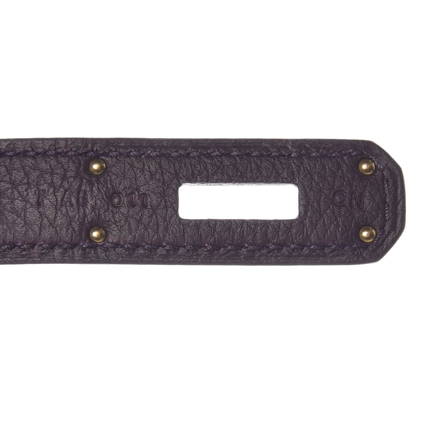 Togo Horseshoe Birkin 35 Raisin Bleu Electrique