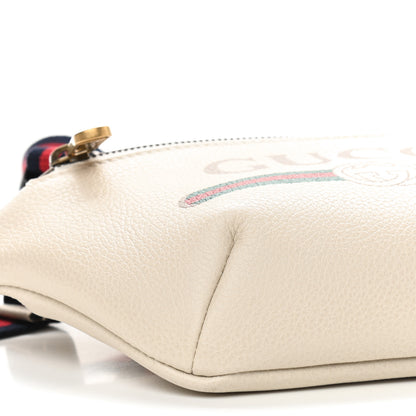 Gucci Grained Calfskin Small Logo Belt Bag White 8 of 9
