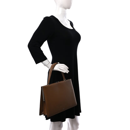 Celine Patina Box Calfskin Medium Clasp Bag Light Camel 2 of 10