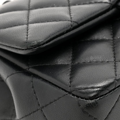 Chanel Lambskin Quilted Mini Rectangular Flap Black 12 of 15