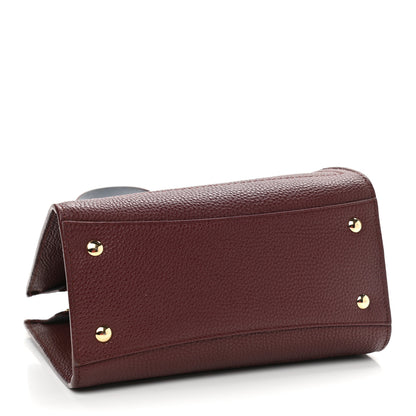 Salvatore Ferragamo Hammered Calfskin Double Handle Small Amy Tote Red 4 of 13