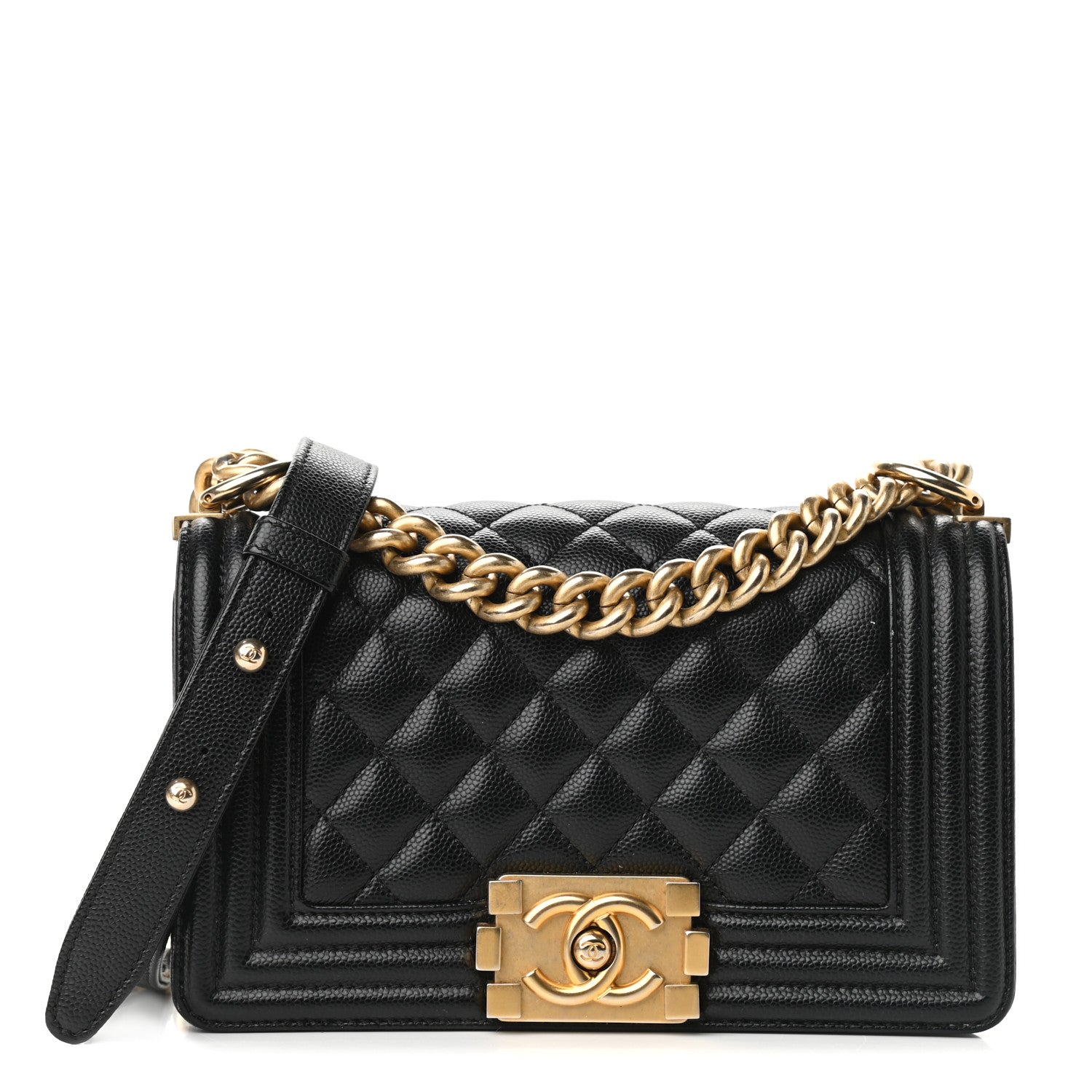 Chanel Caviar Quilted Small Boy Flap Black 1 of 16