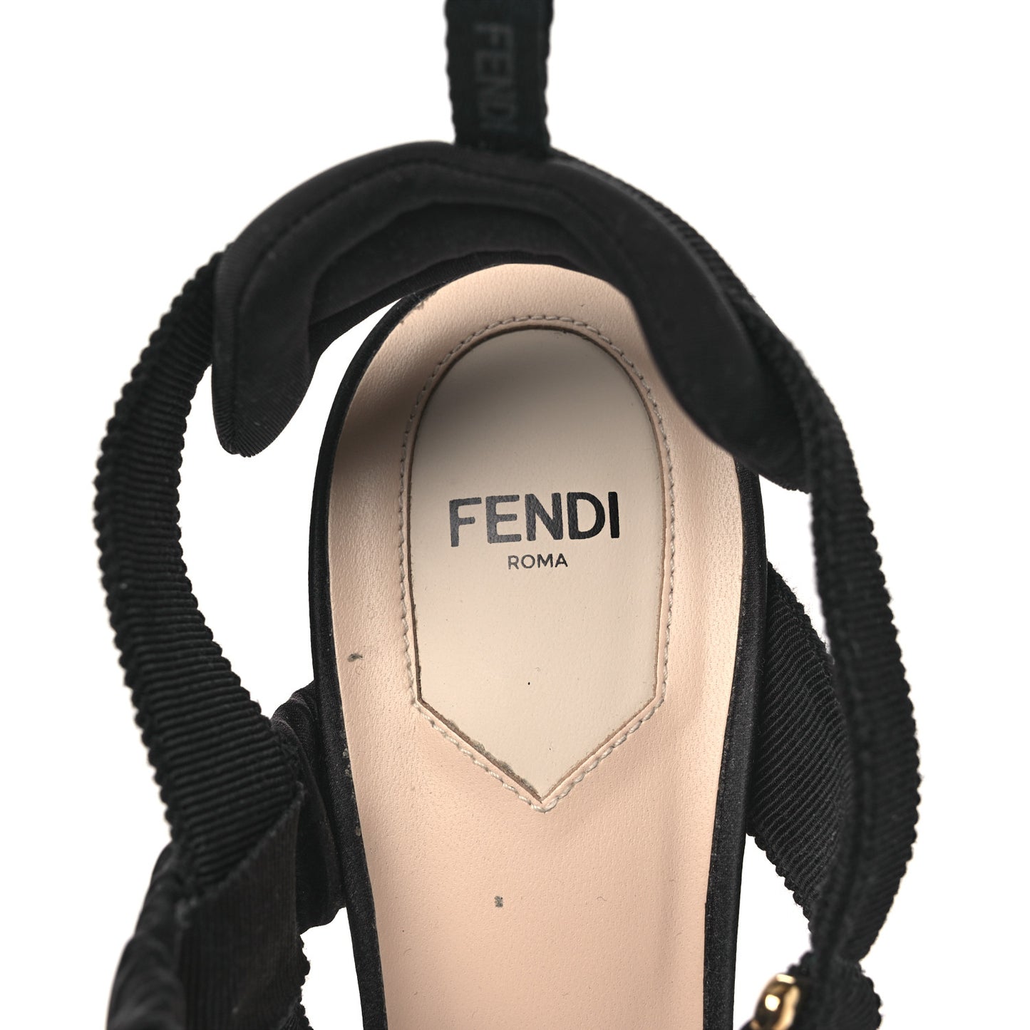 Satin Sequin Bow 85mm Slingback Pumps 41 Black