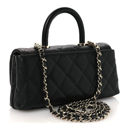 Chanel Caviar Quilted Maxi East West Coco Handle Flap Black 3 of 13