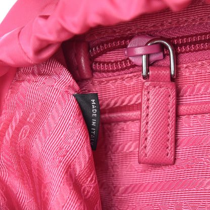 Prada Tessuto Nylon Vela Saffiano Mini Single Snap Buckle Backpack Fuxia 7 of 10