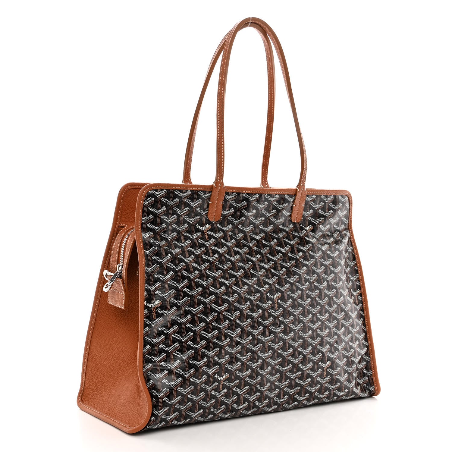 Goyard Goyardine Sac Hardy Pet Carrier PM Black Gold 4 of 13