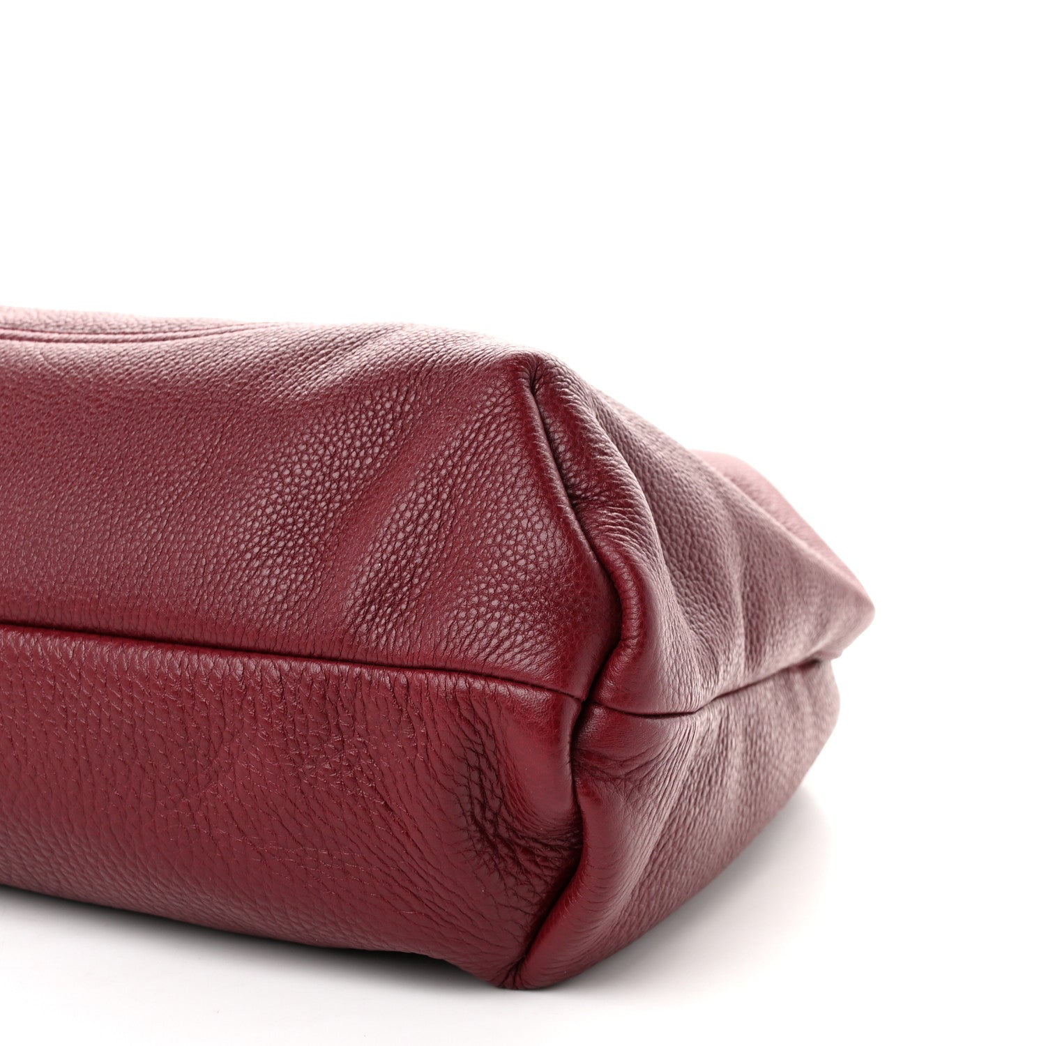 Gucci Grained Calfskin Softbit Maxi Shoulder Bag Rosso Ancora Red 10 of 10