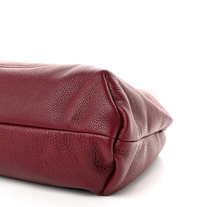 Gucci Grained Calfskin Softbit Maxi Shoulder Bag Rosso Ancora Red 10 of 10