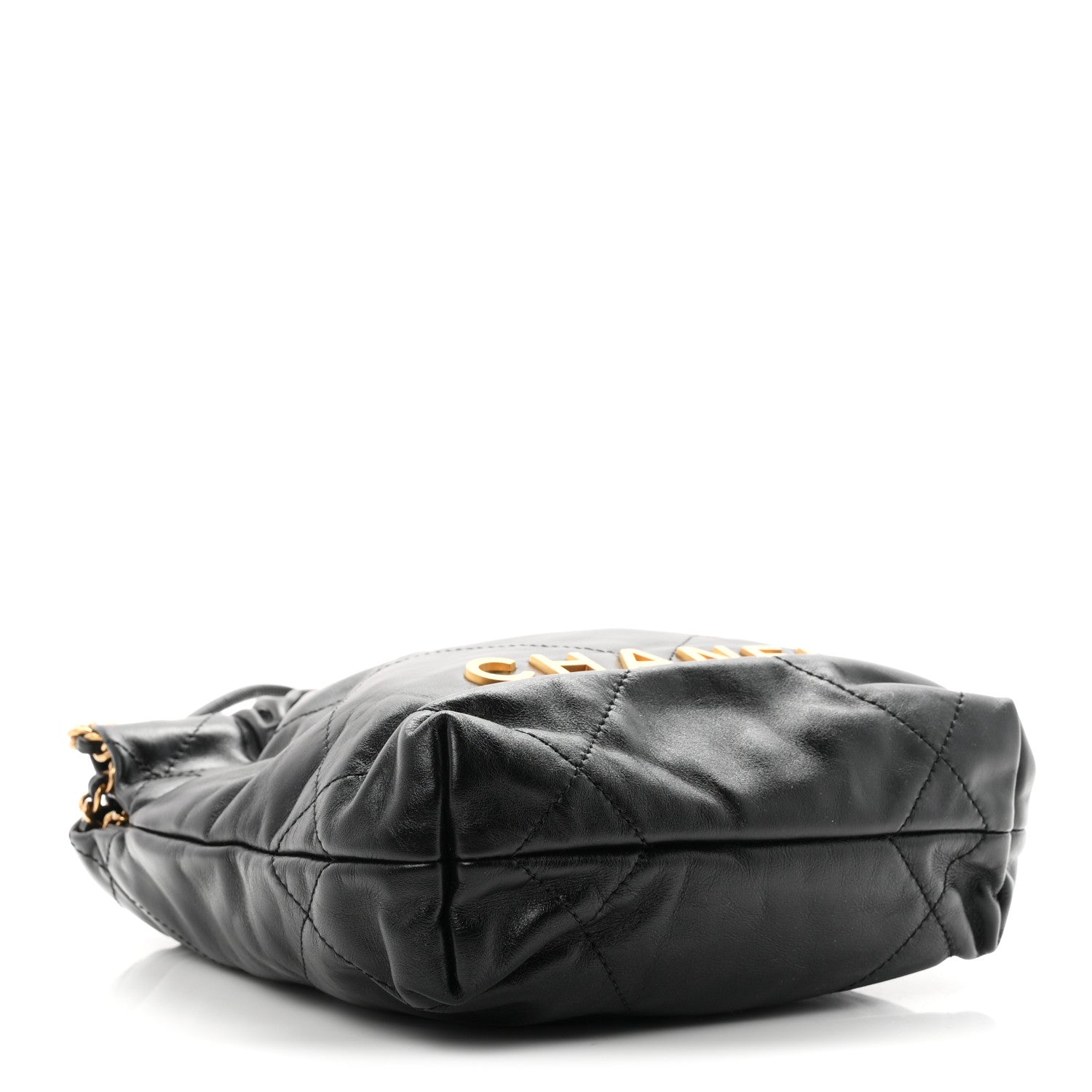 Chanel Shiny Calfskin Quilted Mini Chanel 22 Black 4 of 10