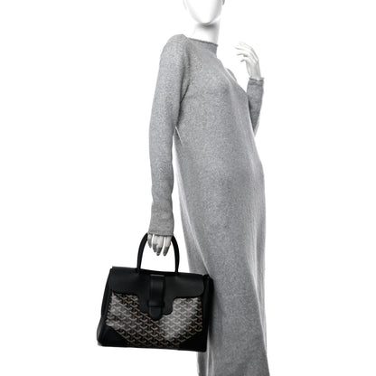 Goyard Goyardine Saigon Tote Black 2 of 10