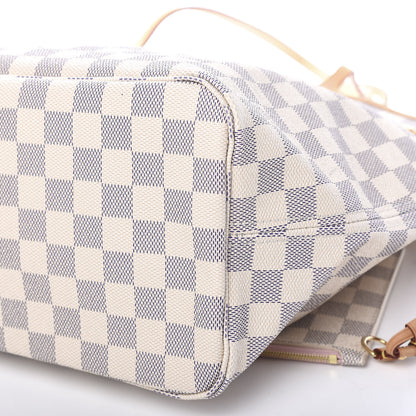 Louis Vuitton Damier Azur Neo Neverfull MM Rose Ballerine 9 of 10