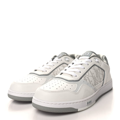 Christian Dior Smooth Calfskin Oblique Galaxy Perforated Mens B27 Low Top Sneakers 42 White Grey 3 of 9