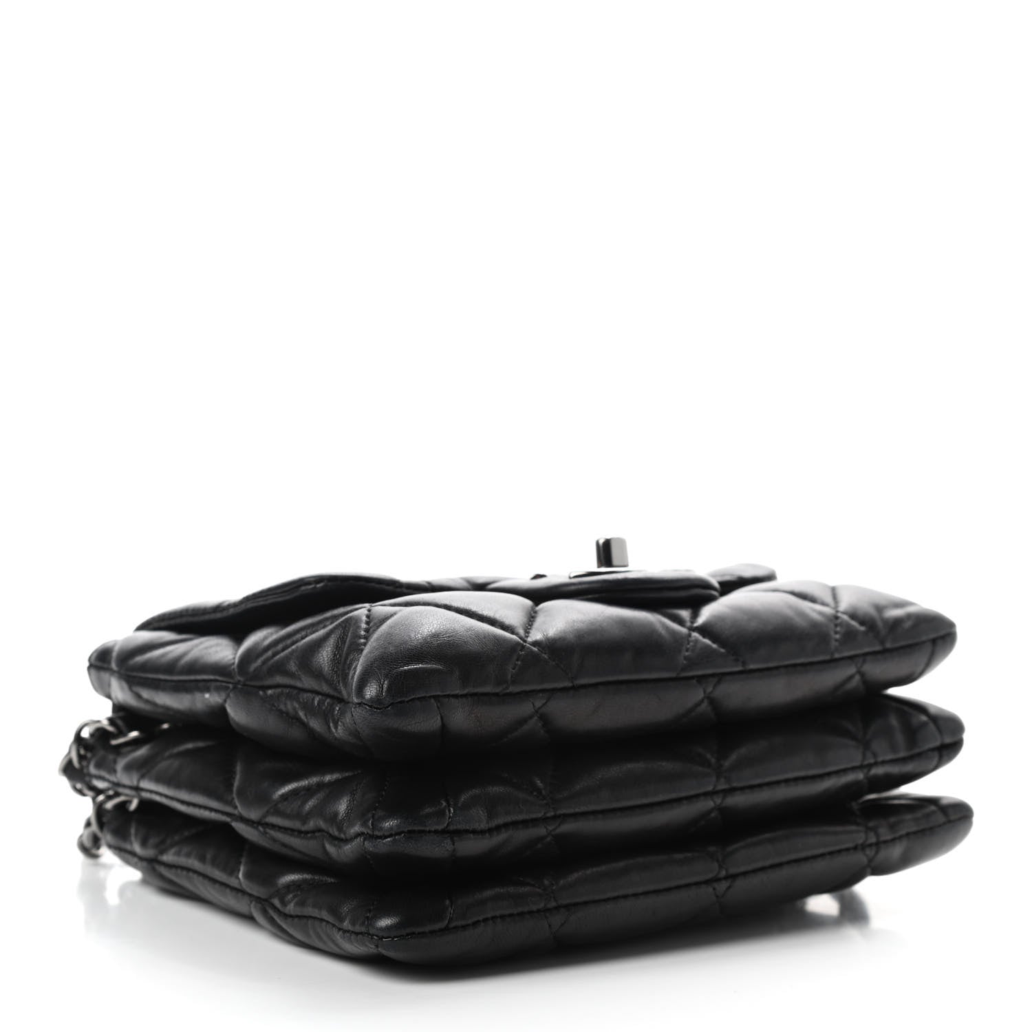 Chanel Lambskin Quilted Mini Chanel 3 Flap Black 4 of 9