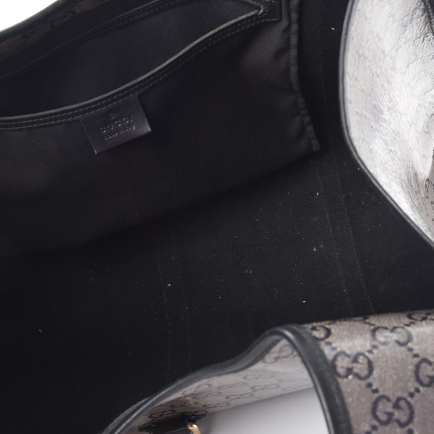 Crystal Monogram Large Joy Shoulder Bag Black