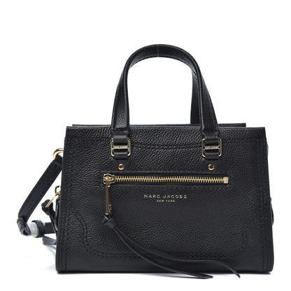 Marc Jacobs Textured Calfskin Mini Cruiser Convertible Satchel Black 1 of 8