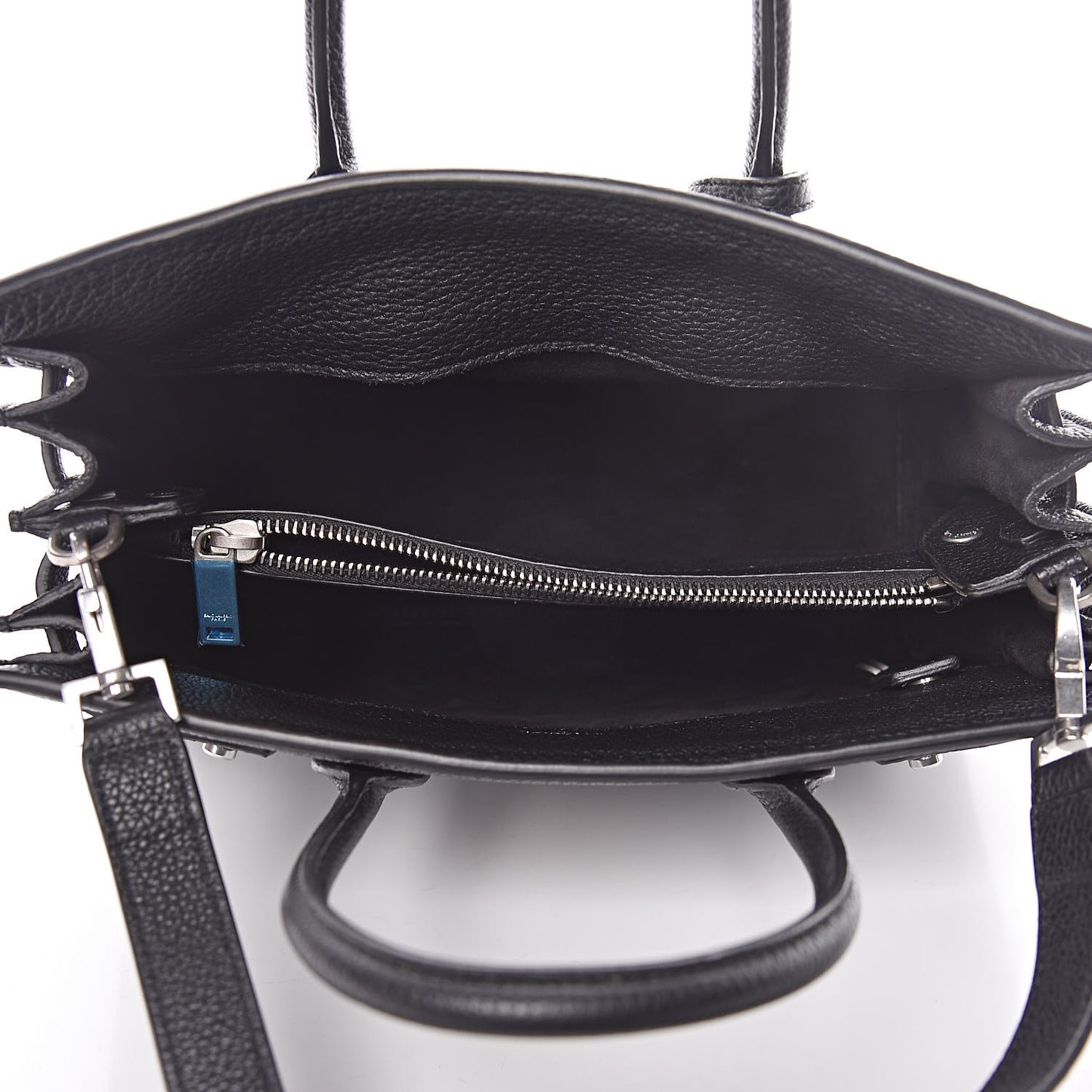 Grained Calfskin Baby Sac De Jour Souple Black