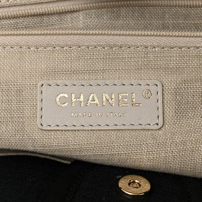 Chanel Mixed Fibers Small Deauville Tote Blue 7 of 11