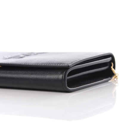 Saint Laurent Calfskin Monogram Belle de Jour Chain Clutch Black 8 of 10