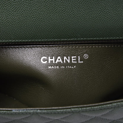 Chanel Caviar Quilted Mini Rectangular Flap Green 6 of 12