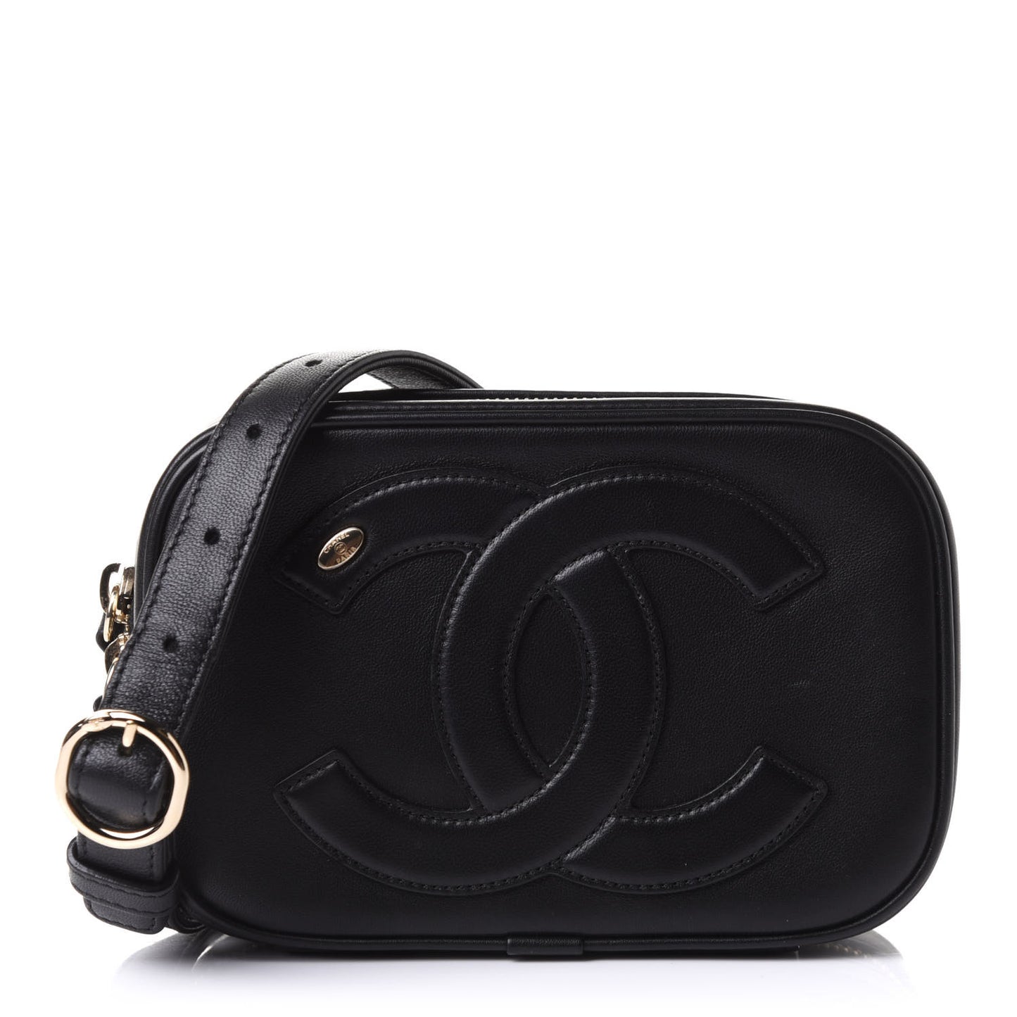 Calfskin CC Mania Camera Case Black