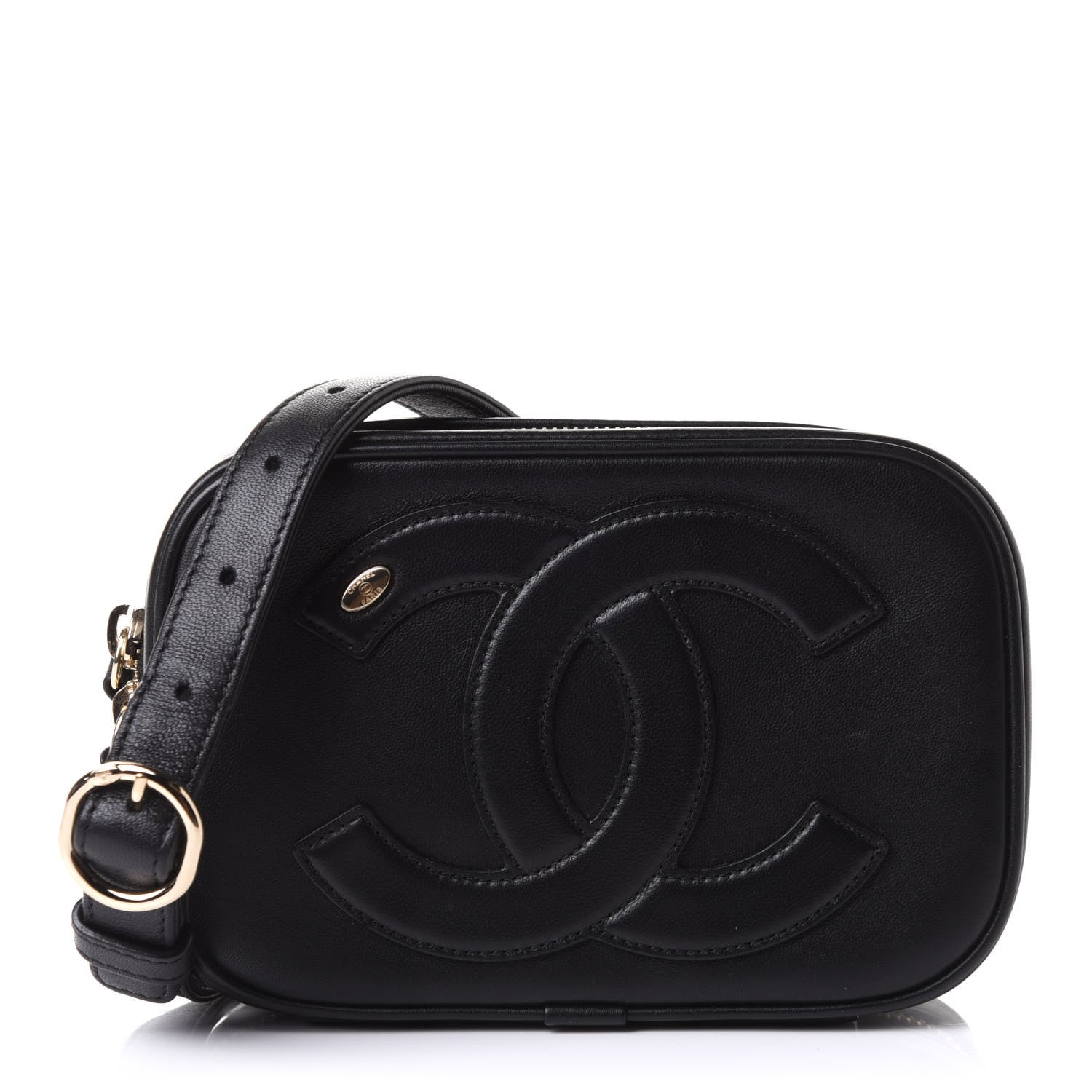 Chanel Calfskin CC Mania Camera Case Black 1 of 11