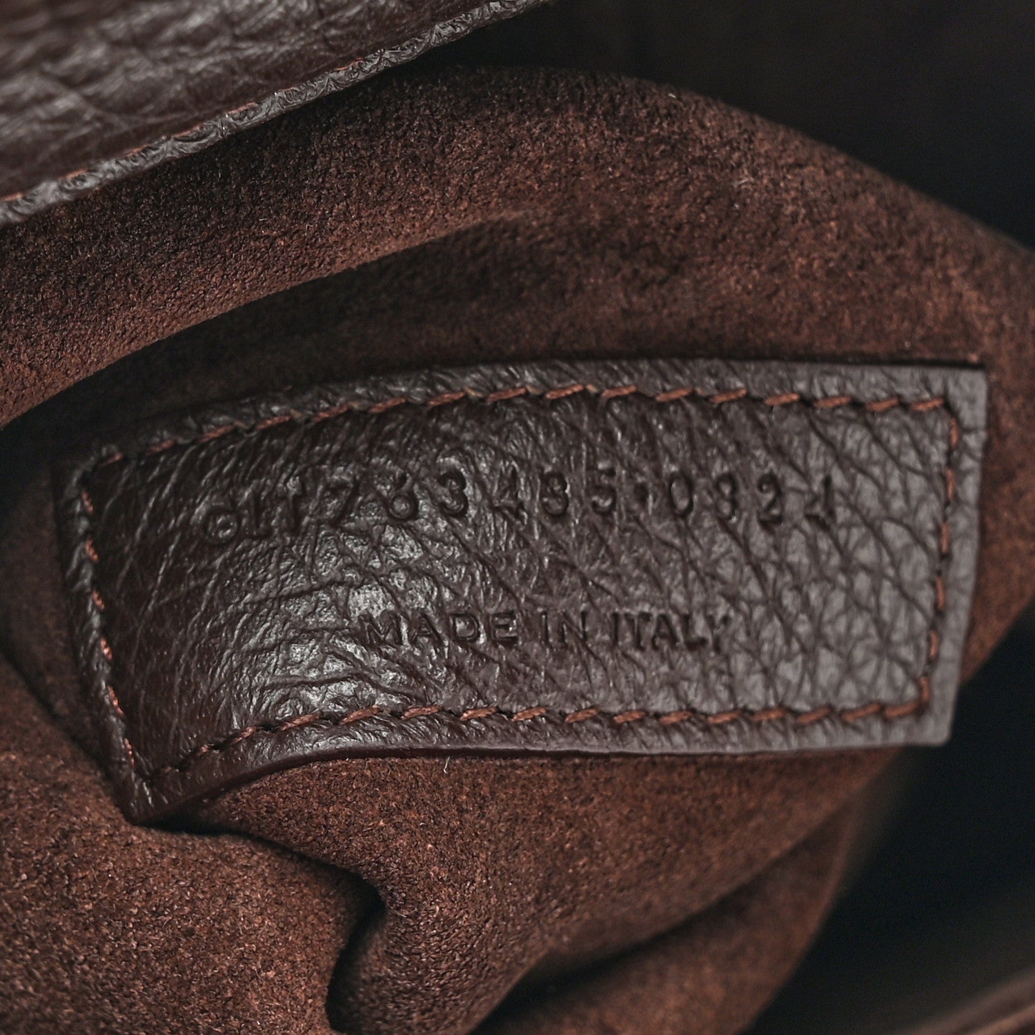 Saint Laurent Grained Deerskin Bea Tote Marron Fonce 6 of 9